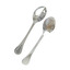 Серебряная чайная ложка с изображением Козленка и узором на ручке Козленок 40010387А04
